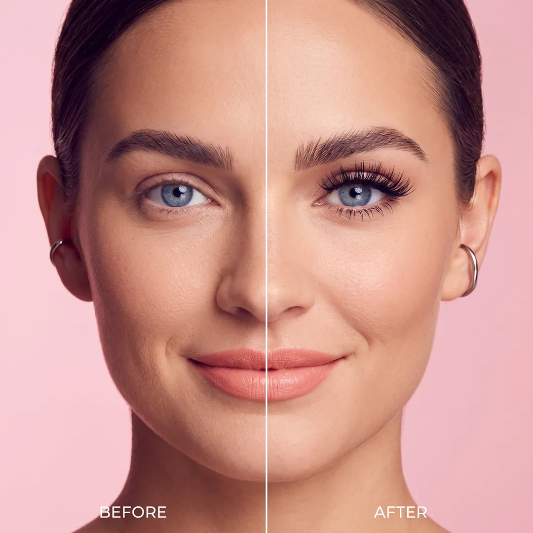Before and after — look 2