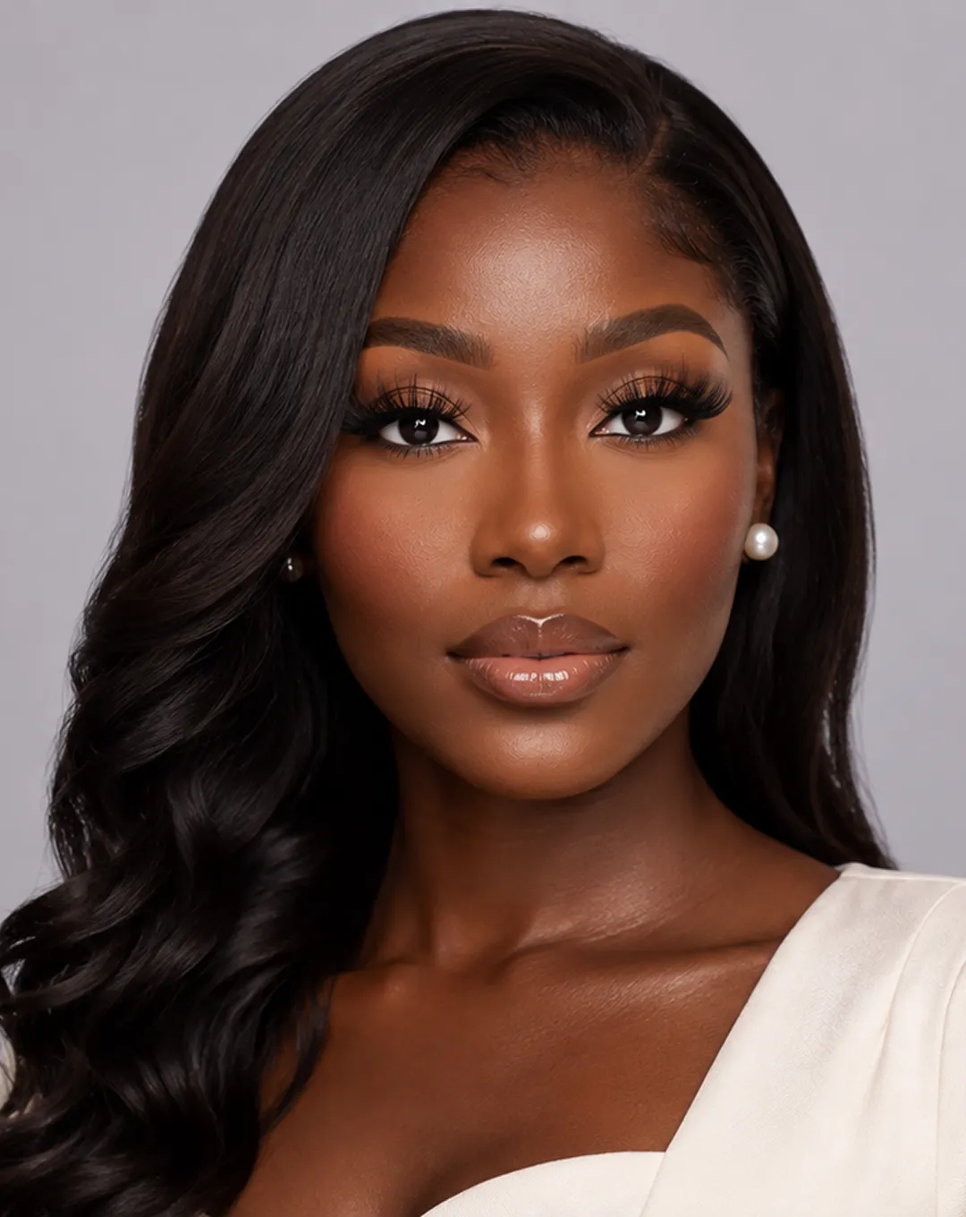 Customer wearing Beautyganics lash clusters