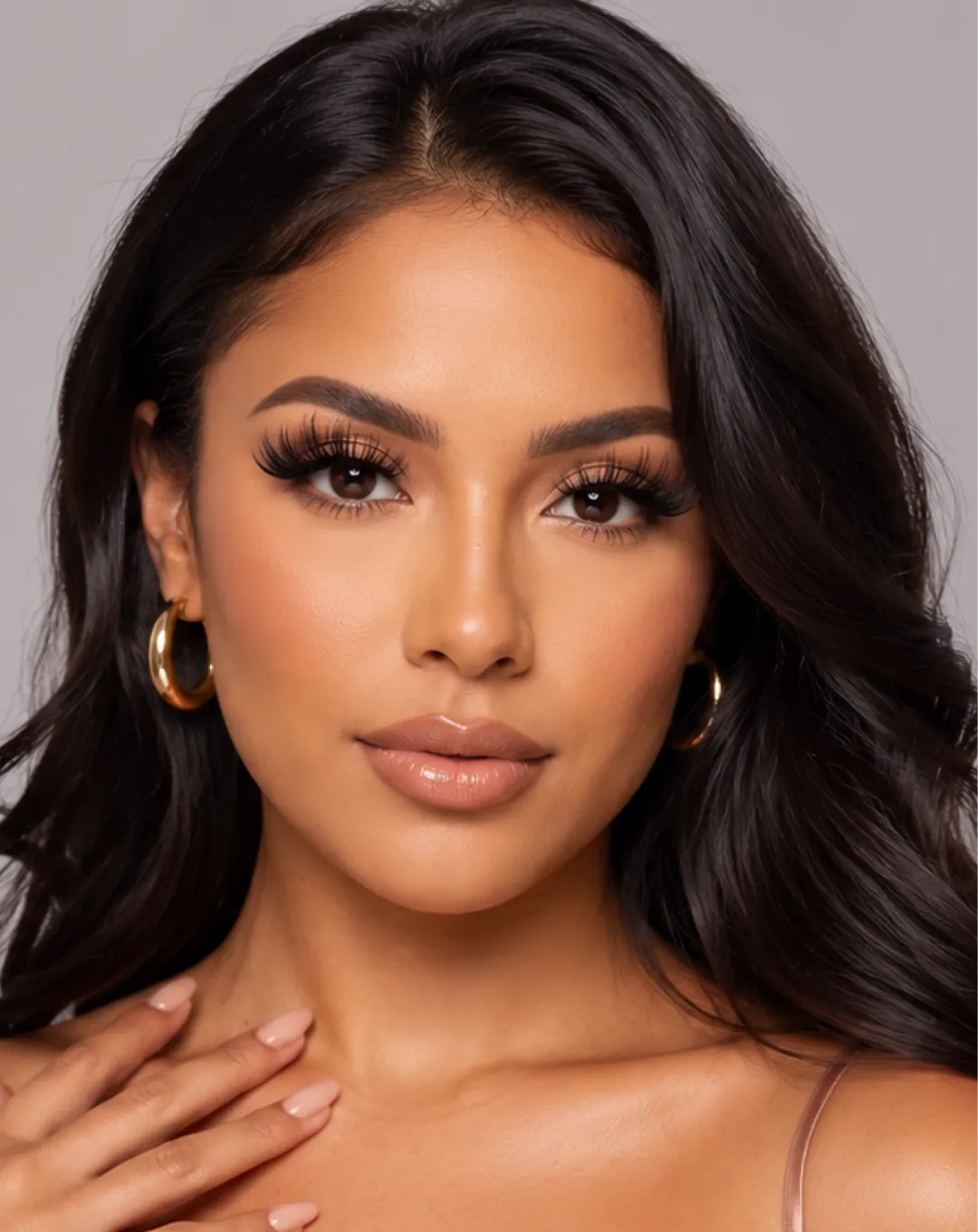 Everyday lash cluster look